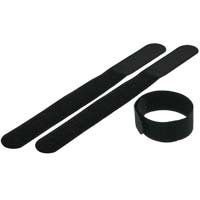 Velcro Cable Tie 0.78 x 7 inch (20 x 180mm), 10pcs/pack - Black - Distributed by NAC Wire and Cables