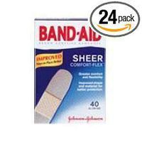 Johnson and Johnson Band-Aid Comfort-Flex All One Size Bandage - 24 per case.