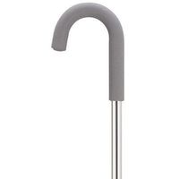 Women's Crook Handle Cane Color: Silver