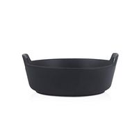 Bowl Large Creative Binaural Fruit Salad Bowl Home Japanese Tableware Ceramic Soup Bowl Noodle Boiled Fish Big Bowl Soup Bowl Household tableware, retro bowl (Color : Black, Size : 239CM)