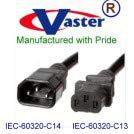 10 PCS / PACK, Power Cable, UL 18awg Power Cord Extension, IEC 320 C13/IEC 320 C14, 3 Ft