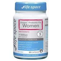 Life Space UroGenl Shield for Women 60 Capsules 11 CFU