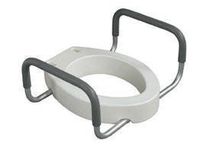 Drive Medical Raised Toilet Seat Elongated with Removable Arms