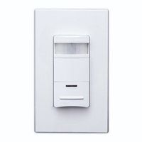 Leviton MDS15-I Lev-Lok Modular Wiring Device DE PIR Wall Switch Occupancy Sensor with Self Adaptive Technology, Black