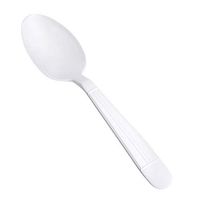 AmazonBasics Heavy-Weight Plastic Spoons, White, 250-Pack