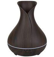 Olbas Ultrasonic Aromatherapy Essential Oil Tulip Diffuser 500ml Dark Wood Grain Cool Mist Humidifier