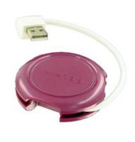 4-Port Compact Travel Hub Plum