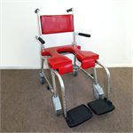 GO-Anywhere CS Commode Shower Chair44; Red