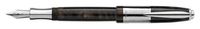 Laban Genghis Khan Black Pearl CT Medium Point Fountain Pen - LRN-F987-BPM
