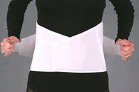Scott Duo-Adjustable Elastic Low Back Support - White, XL by Austin Medical Equipment