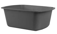 AMZ Plastic Wash Basins 8 Quart. Pack of 50 Rectangular Portable Plastic Dish Tub 10 x 13.25 x 3.75 Graphite Washing Basins for Washing Dishes, Cleaning and Gardening.