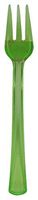 Creative Converting 24 Count Plastic Forks, Mini, Translucent Green