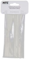 NTE ELECTRONICS 47-25306-CL HEAT SHRINK 3/8 IN DIA DUAL WALL W/ADHESIVE CLEAR 6 IN LENGTH 5 PCS PER PACKAGE (1 piece)