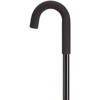 Men's Crook Handle Cane Color: Black