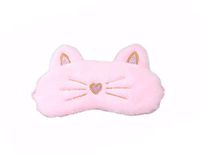 Cute Cartoon Novelty Animal Cartoon Pink Heart Cat Eye Mask for Sleeping Sleep Mask Sleping Mask Blindfold Eye Cover for Women Kids Adult Girls Boys