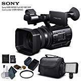 Sony HXR-NX100 Full HD NXCAM Camcorder (HXR-NX100) with 16GB Memory Card, Extra Battery and Charger, UV Filter, LED Light, Case and More. - Starter Bundle