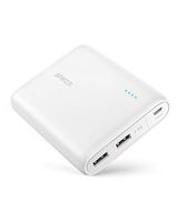 Anker PowerCore 13000 Portable Charger - Compact 13000mAh 2-Port Ultra Portable Phone Charger Power Bank with PowerIQ and VoltageBoost Technology for iPhone, iPad, Samsung Galaxy (White)