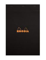 Rhodia Staplebound Black 8.25 x 11.75 Graph Notepad - R182009