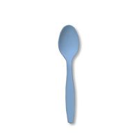 Creative Converting Touch of Color Premium 24 Count Plastic Spoons, Periwinkle