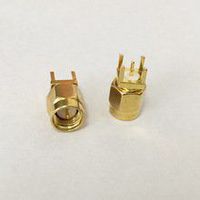RF SMA Thru Hole Male plug Vertical PCB Mount connector adapter High Quality Ships Quickly From USA