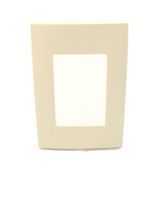 Leviton ACWP1-A 1-Gang Device, Acenti Wallplate, Screwless Snap-On Mount, Natural