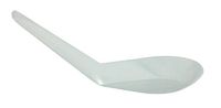 Clear Plastic Spoons Disposable Asian Soup Spoons (Pack 100 Pcs.) by 3 Nok