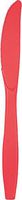 Creative Converting 10146 Touch of Color Plastic Knives, One Size, Coral