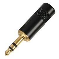 Neutrik NYS231BG 3.5mm Stereo Plug Black with Gold Plug