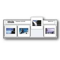 Print File 35mm Slide Pages Holds Four 2x2" Mounted Transparencies, Top Loading, Fits in a #10 Envelope, Pack of 100