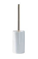 DWBA Free Standing Toilet Bowl Brush and Holder Set. Porcelain Bowl for Toilet Brush and Holder Cleaner (Round Bowl, Polished Gold)