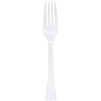 Lillian Tablesettings 48 Count Premium Plastic Fork, Pearl