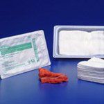 Kendall Vistec X-ray Detectable Sponges 12-ply 8" X 4" - Model 7318 - Tray of 10