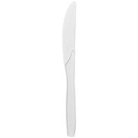 Karat U2011W 6.2" PP Medium-Heavy Weight Disposable Knife, White (Pack of 1000)