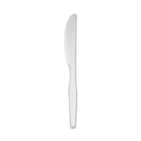 Dixie Medium-Weight Plastic Knives - 1000/Carton - Plastic - White