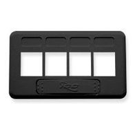 ICC FACEPLATE- FURNITURE- TIA- 4-PORT- BLACK ICC-IC107FT4BK