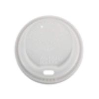 World Centric Compostable CPLA Cup Lid for 8 Ounce Hot Cup - 1000 per case.
