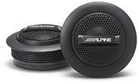 Alpine SPS-110TW Type-S 1 Silk Dome Tweeter Set