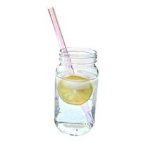 Pink Sapphire Long Smoothie Straw