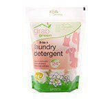 Grab Green 3-in-1 Laundry Detergents Gardenia Pre-Measured Concentrated Powder Pods 24 Loads (a)