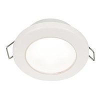 HELLA Marine EuroLED 75 3" Round Spring Mount Down Light - White LED - White Plastic Rim - 12V