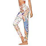 BNisBM Pants Leggings, New Womens Printed Yoga Gym Sports Leggings Fitness Stretch Trouser Pencil Pants (XL, Multicolor)