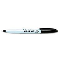 EXPO 16001 Vis-a-Vis Wet-Erase Marker Fine Point Black Dozen