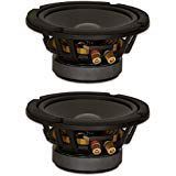 Goldwood Sound, Inc. Stage Subwoofer, Heavy Duty 8ohm 6.5" Woofers 280 Watts each Replacement 2 Speaker Set (GW-6PC-8-2)