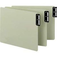 Smead 100% Recycled Extra Wide End Tab Pressboard Guides, Vertical Metal Tab Style