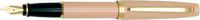 Aurora Style Gemstone Rose Quartz Medium Point Fountain Pen - AU-E12-QR