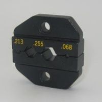 Amphenol 47-20000 Coaxial Connector Crimp Tool Die Set, Hex Cavity Dimensions are .068, .213, .255