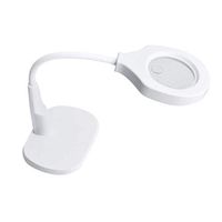 Loupe 5X 10X Desktop Illumination Magnifier with LED Light HD Lens for Book Reading Jewelry Identification Watches DIY Crafts Engraving and Repair 85mm ABS Magnifier