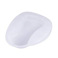 HEALLILY Thickened Bed Pan Bedridden Paralyzed Elderly Care Bedpan Plastic Toilet Bowl (White)