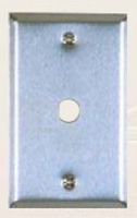 Allen Tel ATBK-CX Flush Wall Plate with Stainless Steel, Single Gang, 1 Port, 500-Inch Hole
