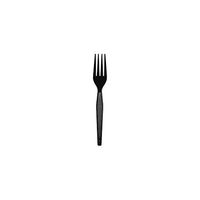 Dixie FH517 Plastic Cutlery, Heavyweight Forks, Black, 1000/Carton